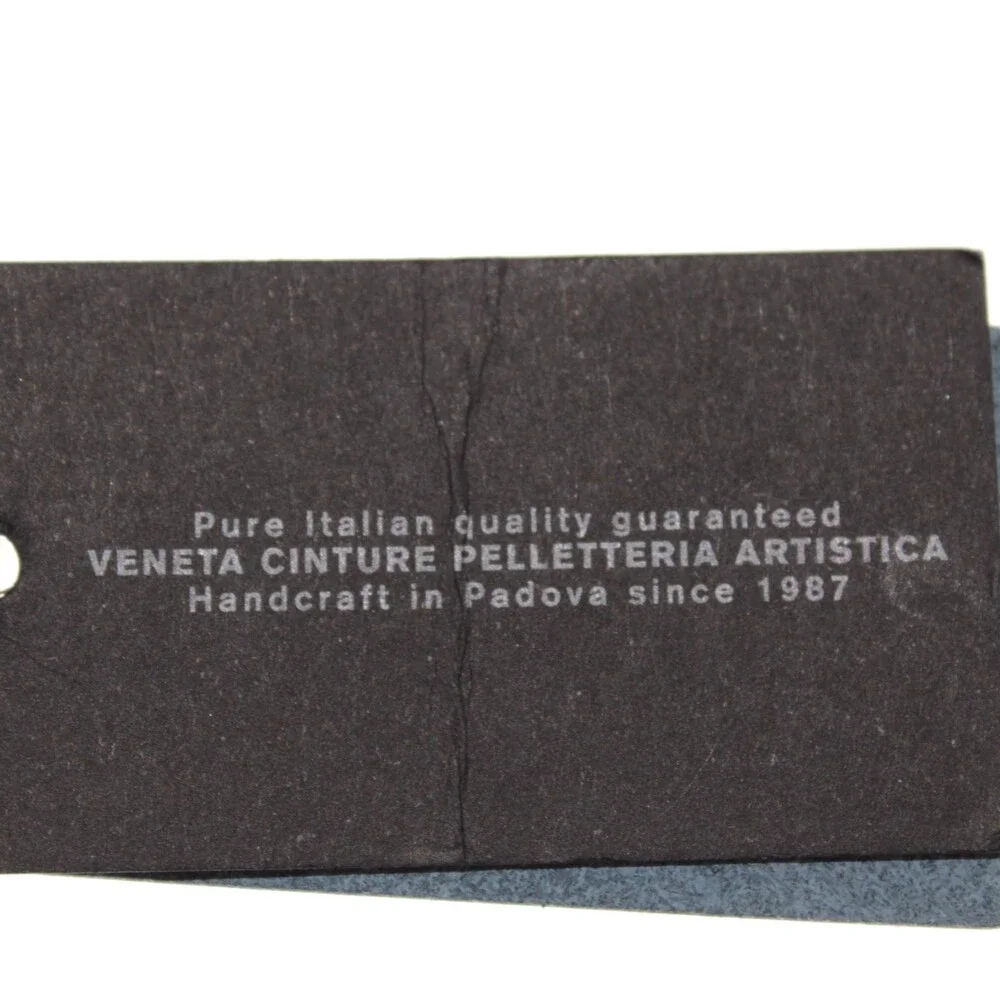 Veneta Cinture NWT Classic Belt Size 115 (US 44) in Gray Leather Made in Italy